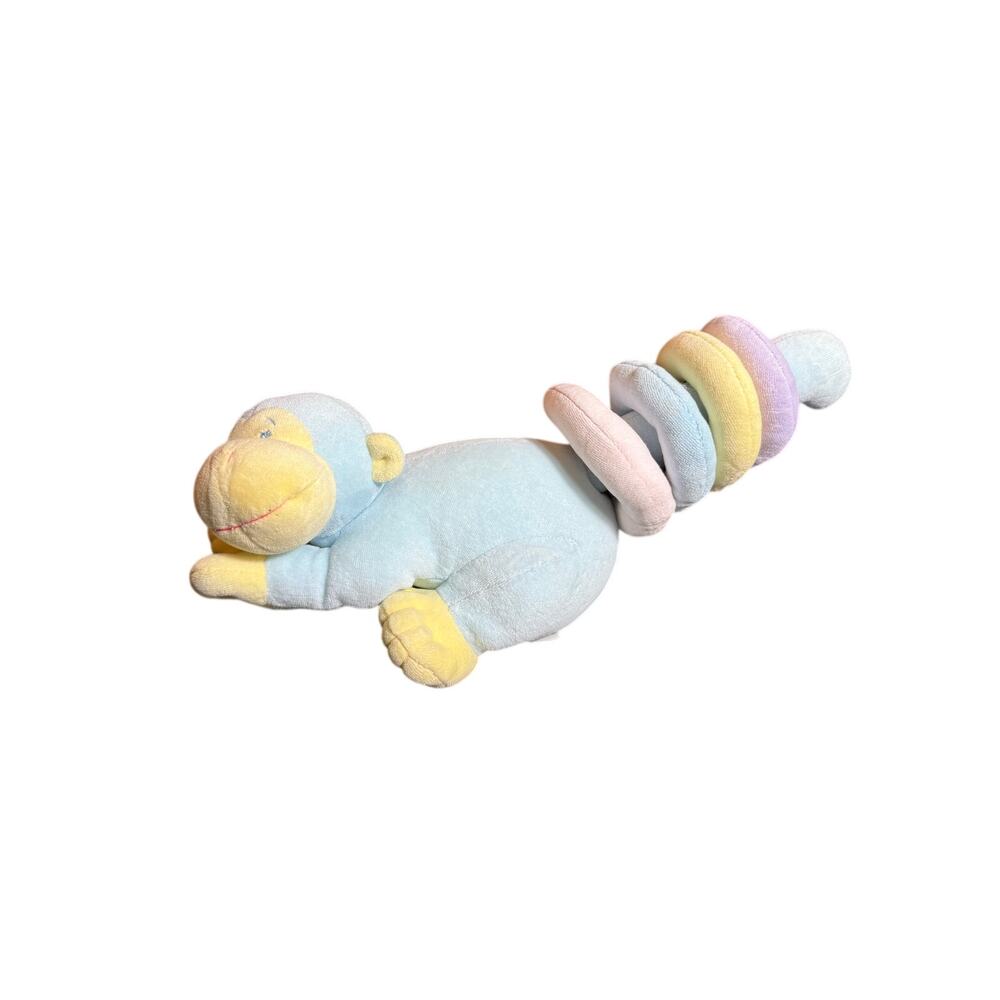 Baby Ganz Ring A Ling Monkey Plush Tail Stacking Ring Toy